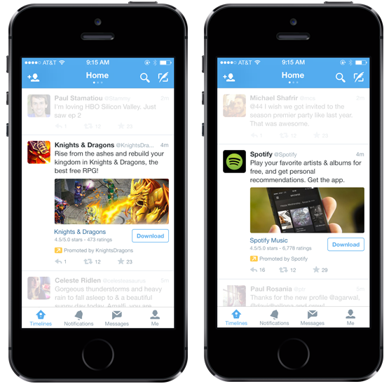 Twitter App Install Ads